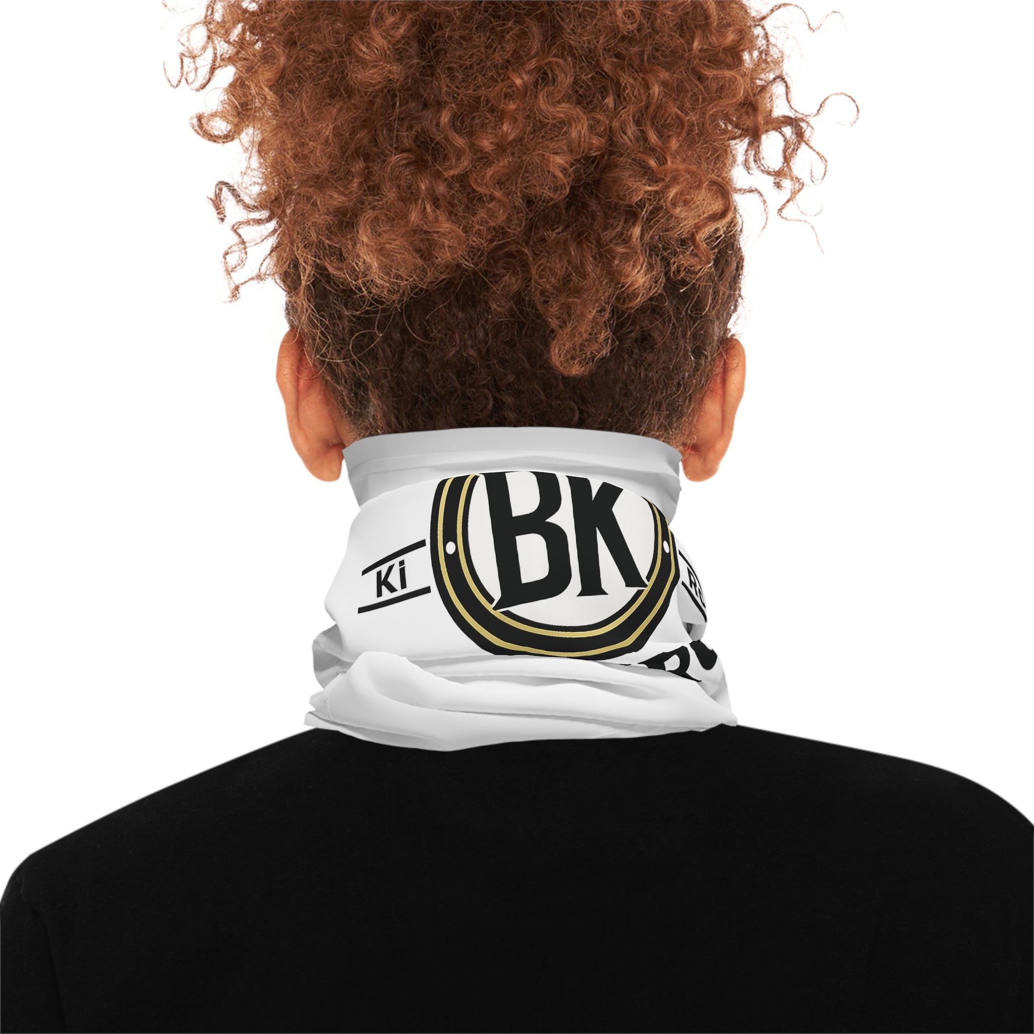 Bykiro Gold Logo Neck Gaiter — Lightweight Branded Face & Neck Cover