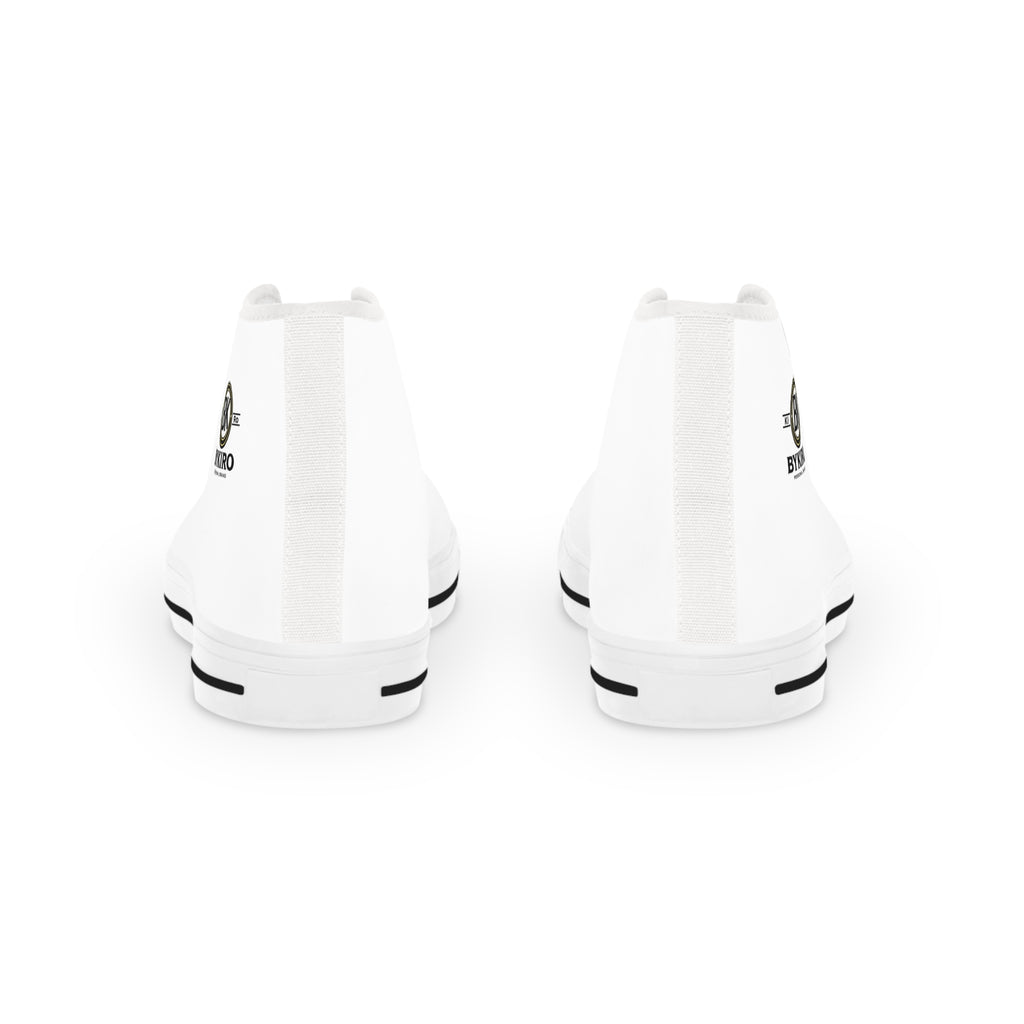 High Top Sneakers — Classic White Men’s Canvas High-Tops