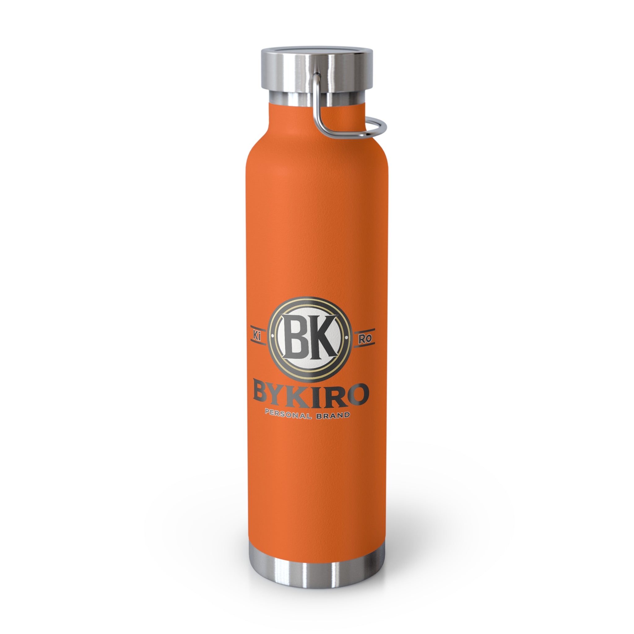 22oz Copper Vacuum Insulated Bottle — BYKIRO Branded Stainless Water Flask