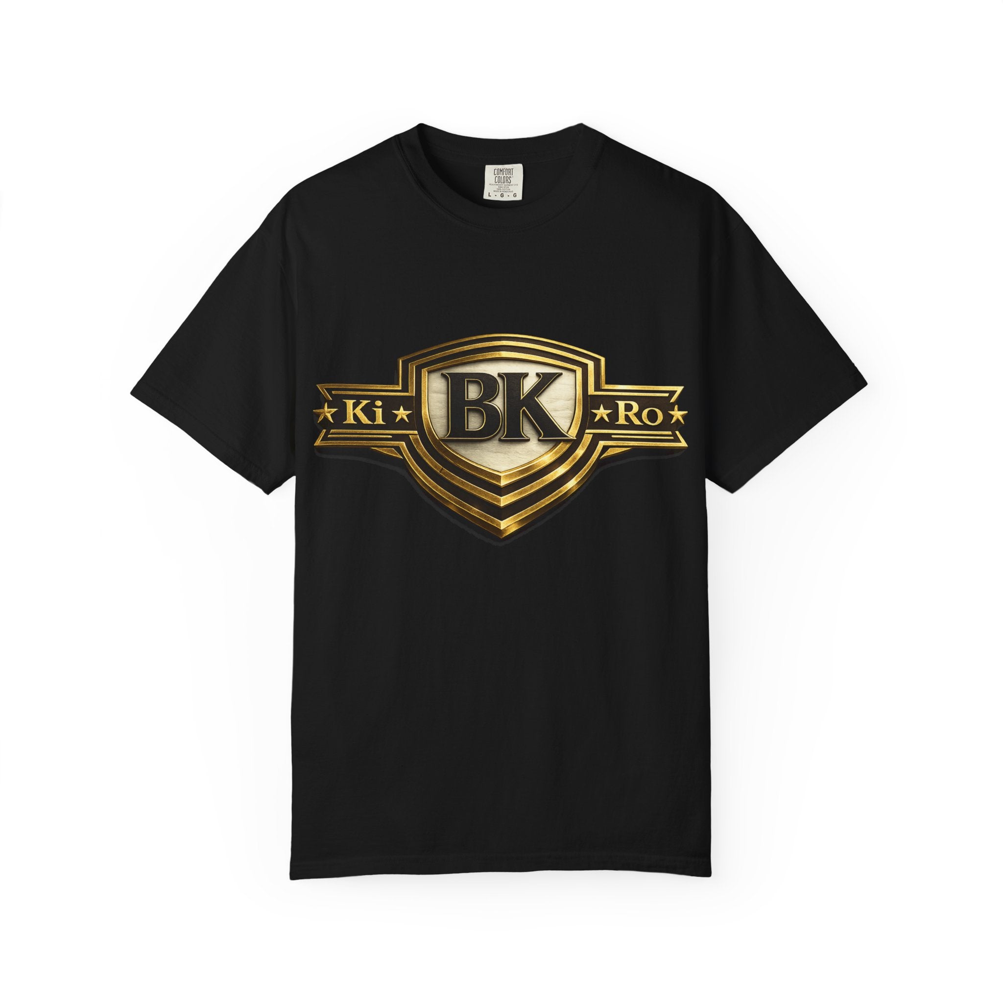 BK Shield Graphic T‑Shirt — Gold Emblem Ki Ro Tee