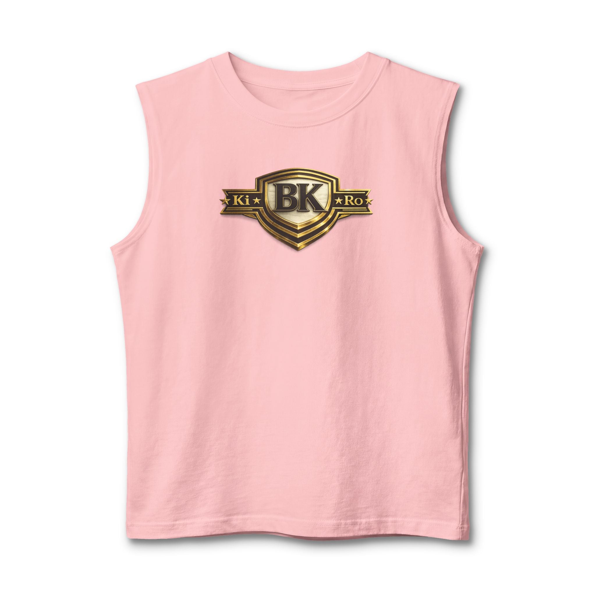 BK Shield Muscle Tank — Vintage Gold Crest Logo Tank Top