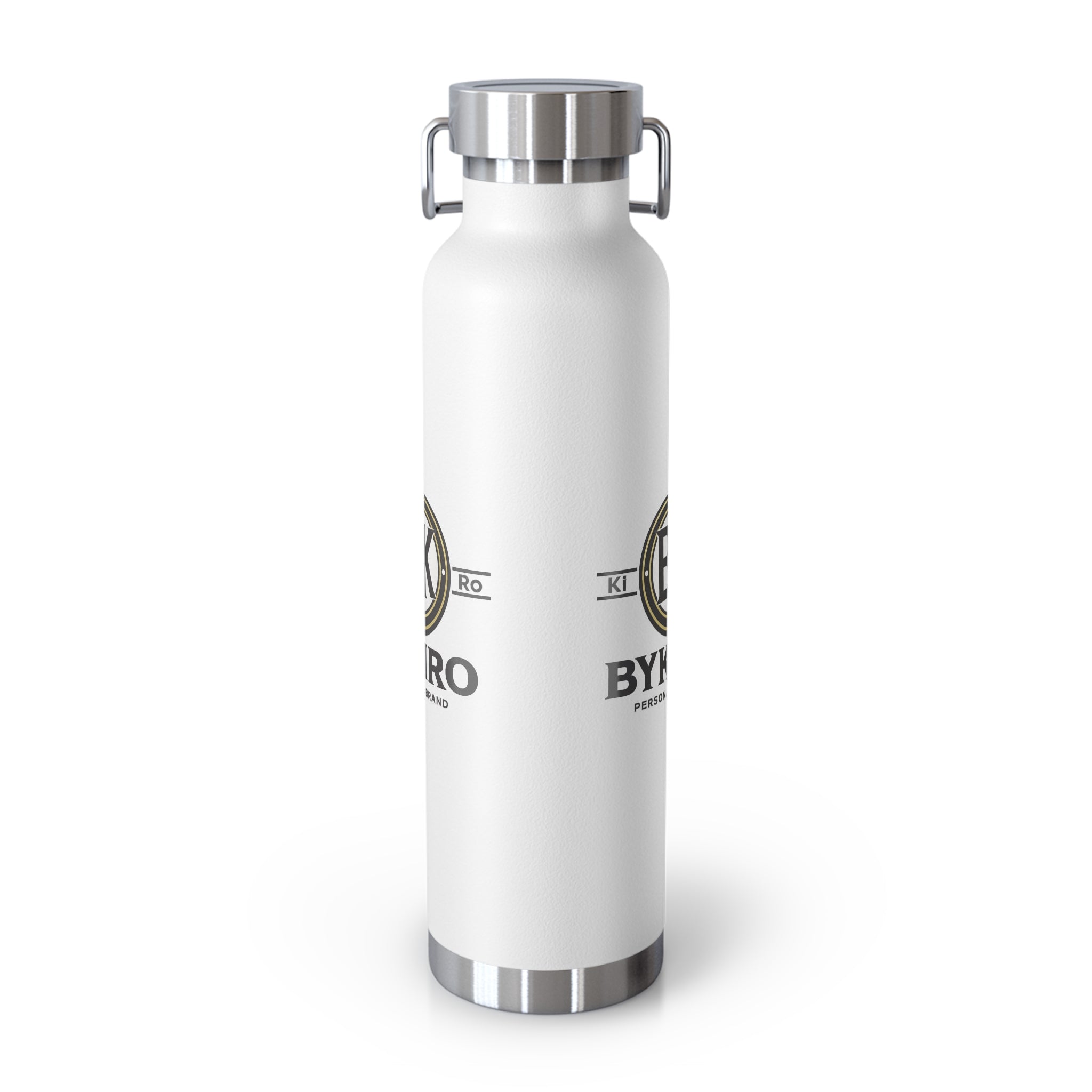 22oz Copper Vacuum Insulated Bottle — BYKIRO Branded Stainless Water Flask