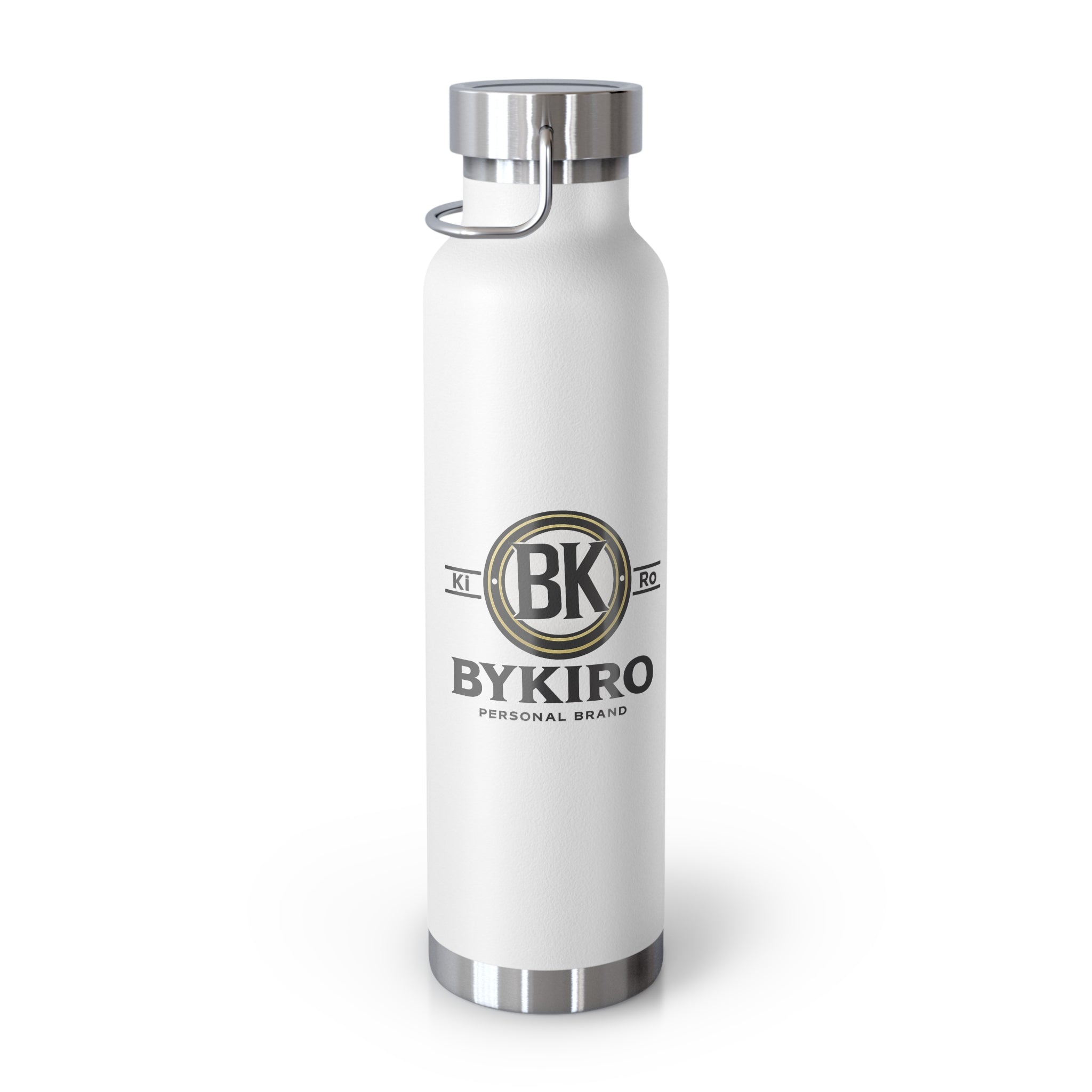 22oz Copper Vacuum Insulated Bottle — BYKIRO Branded Stainless Water Flask