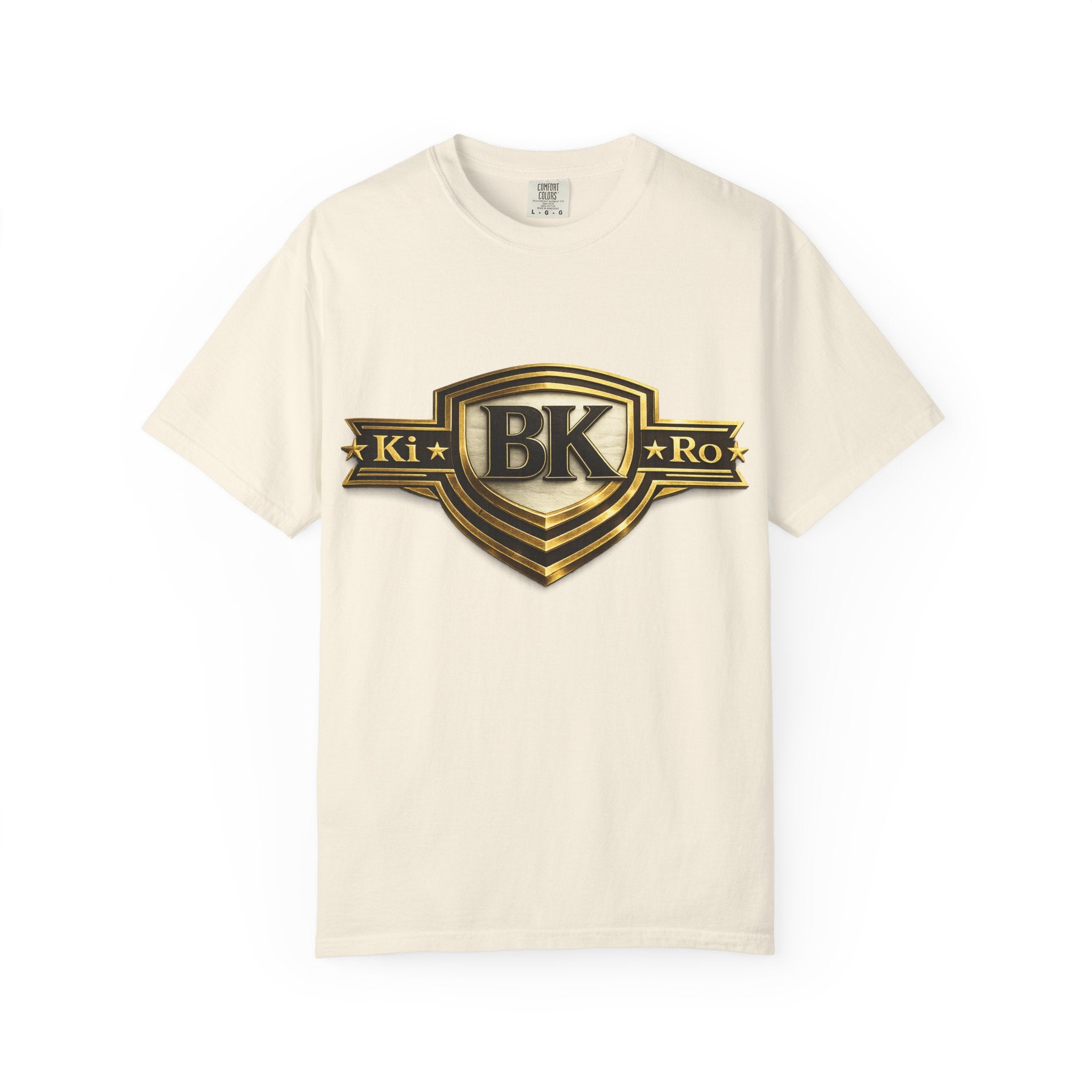 BK Shield Graphic T‑Shirt — Gold Emblem Ki Ro Tee