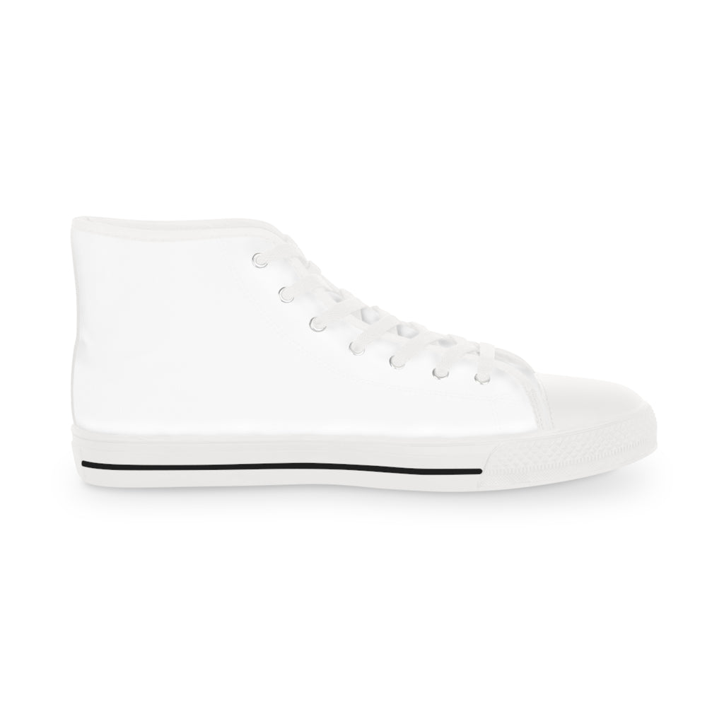 High Top Sneakers — Classic White Men’s Canvas High-Tops