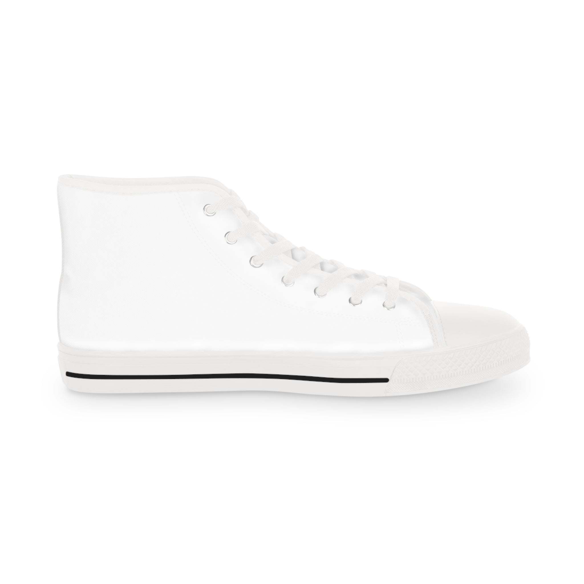 High Top Sneakers — Classic White Men’s Canvas High-Tops