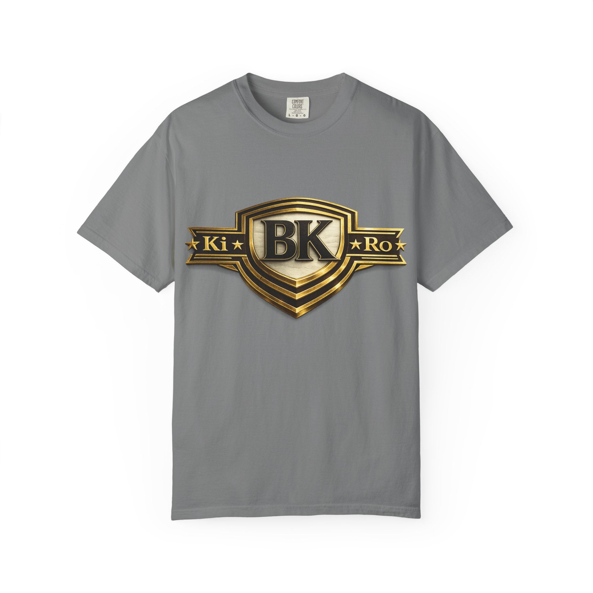 BK Shield Graphic T‑Shirt — Gold Emblem Ki Ro Tee
