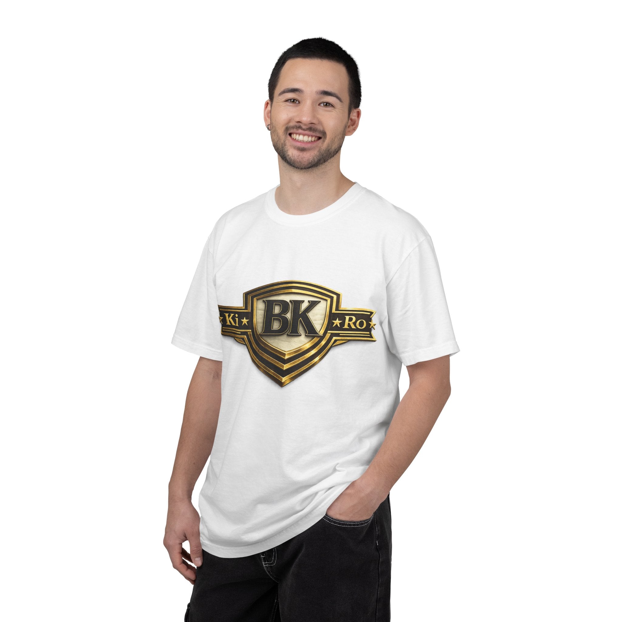 BK Shield Graphic T‑Shirt — Gold Emblem Ki Ro Tee
