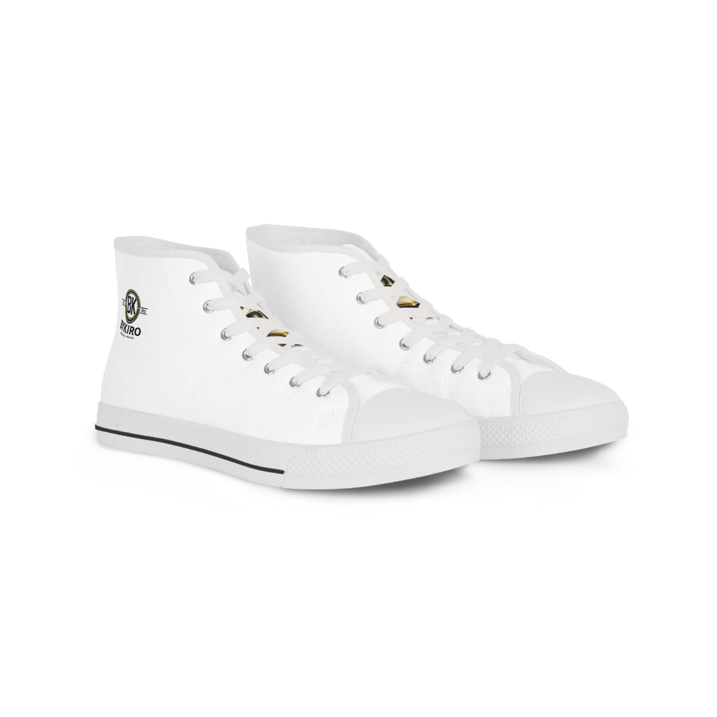 High Top Sneakers — Classic White Men’s Canvas High-Tops