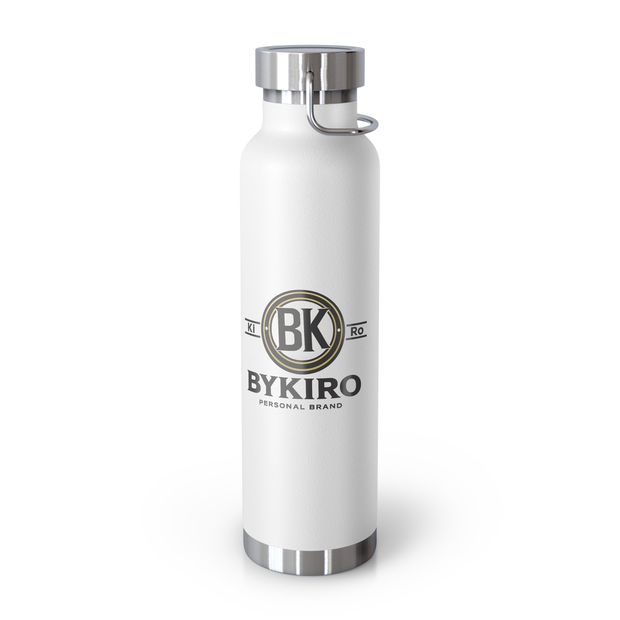 22oz Copper Vacuum Insulated Bottle — BYKIRO Branded Stainless Water Flask